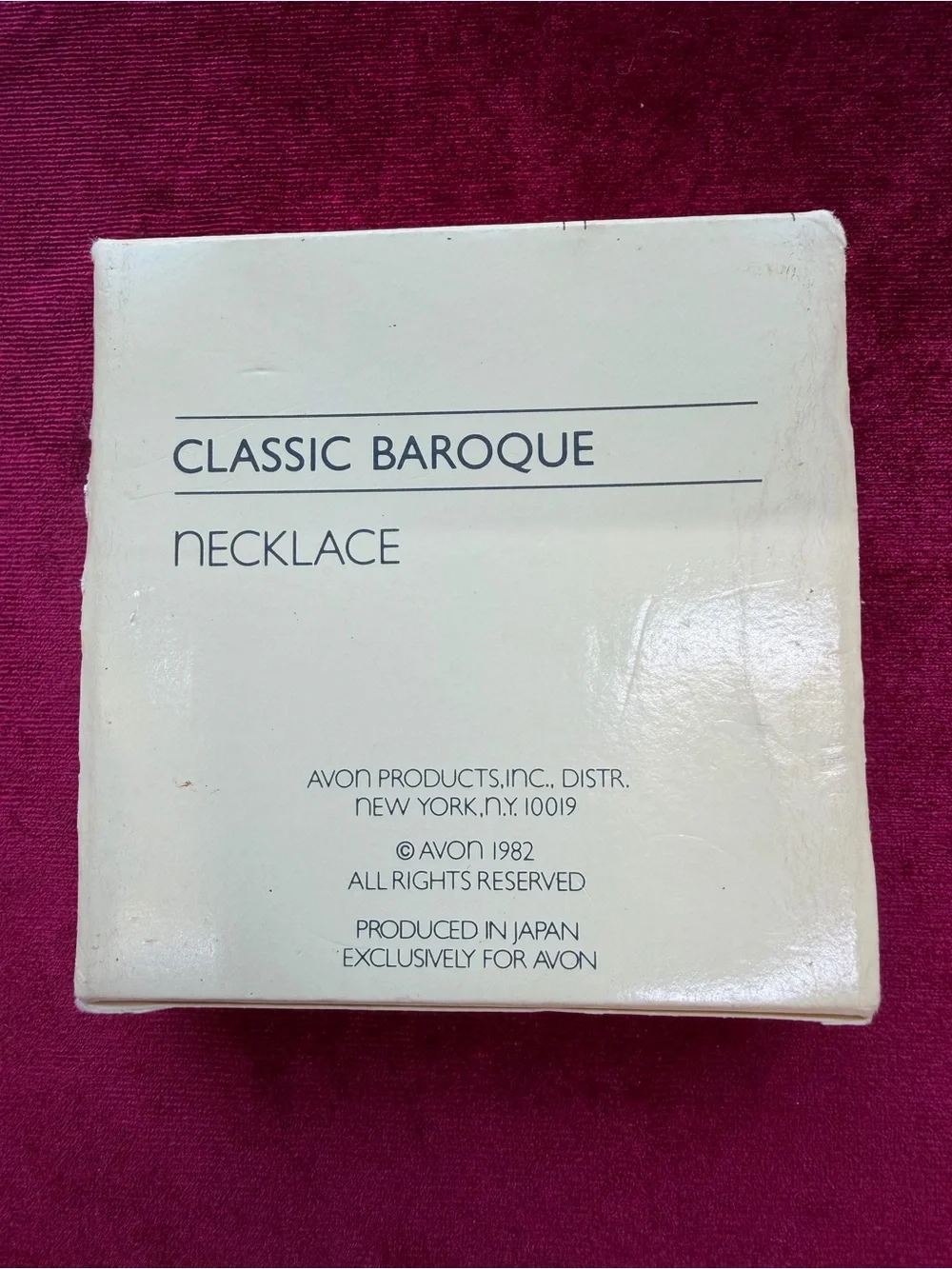 Avon Faux Pearl Cream Necklace And Earrings Set